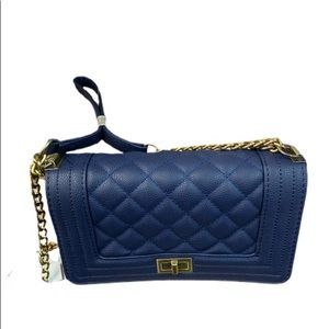 Cross Body Diamond Pattern Purse